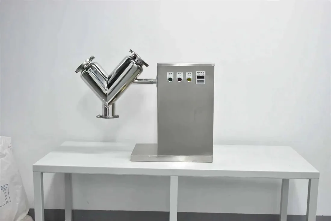 5 Litre V-Type Mixer full unit on stand