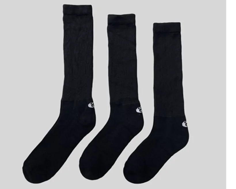 Custom government uniform and duty socks in regulation black and navy