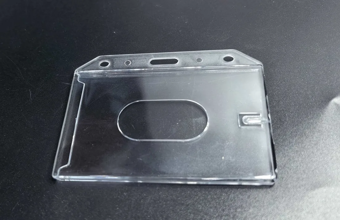 Rigid dual-sided ID card holder imported from China to South Africa